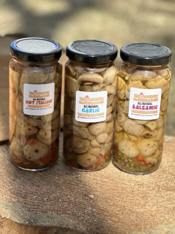 Marinated Garlic Mushrooms - 12 oz - Image 2