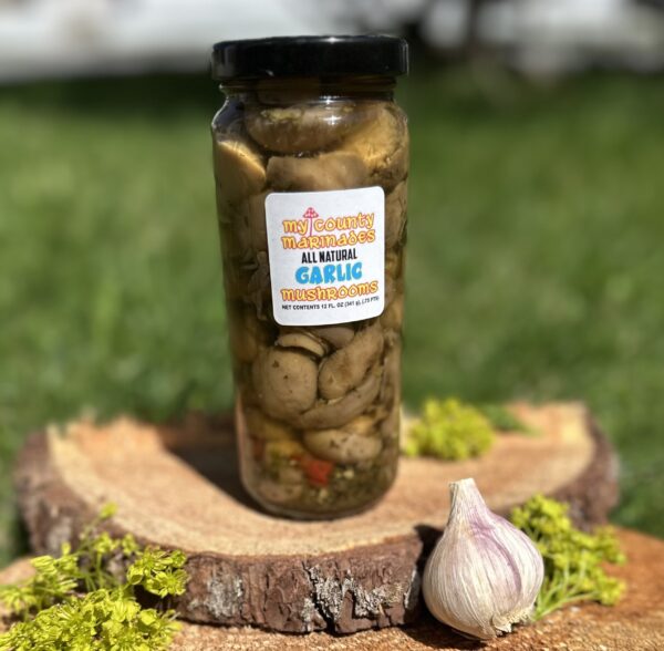 Marinated Garlic Mushrooms - 12 oz