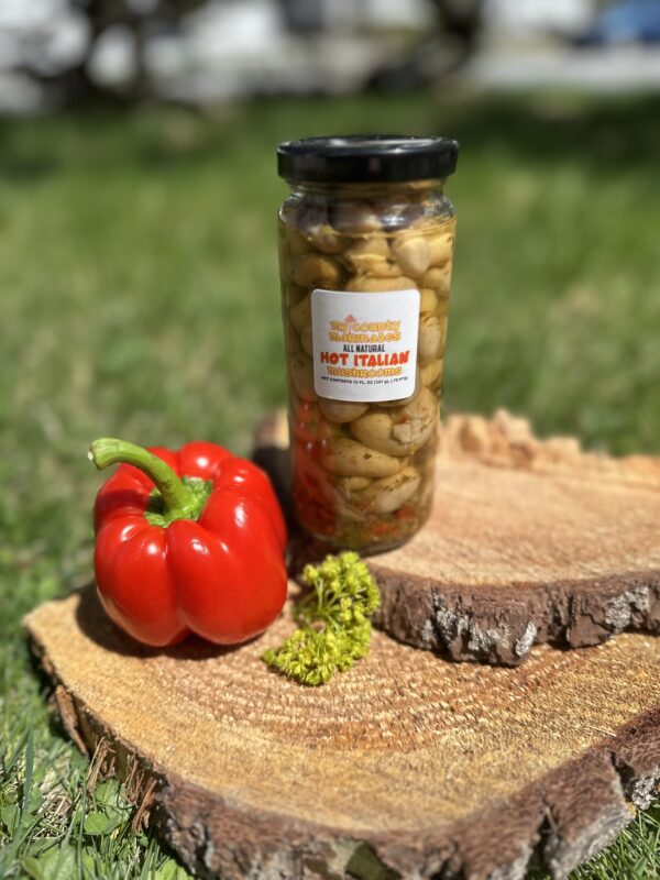 Marinated Hot Italian Mushrooms - 12 oz